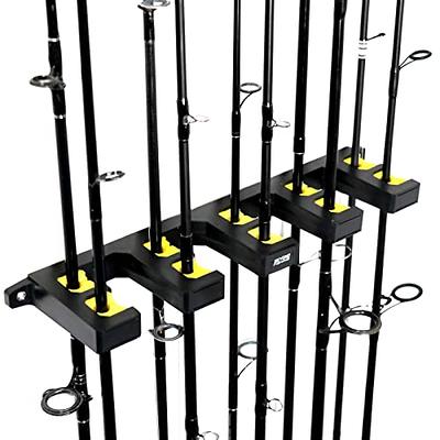  PLUSINNO 2 pack Vertical Fishing Rod rack, Wall Mounted Fishing  Rod holder, 2 Packs Fishing Pole Holders Hold Up to 18 Rods or Combos, Fishing  rod holders for garage, Fits Most
