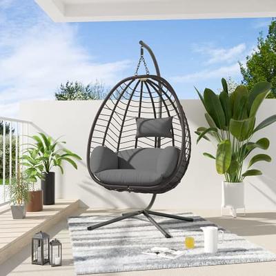 Antetek Outdoor Patio Rocking Chair, Comfy Wicker Egg Chair with Padded  Cushion, Oversized Rocker for Indoor & Outside, Modern Lounge Chair for  Front Porch, Balcony, Garden, Lawn, Living Room, Olive - Yahoo