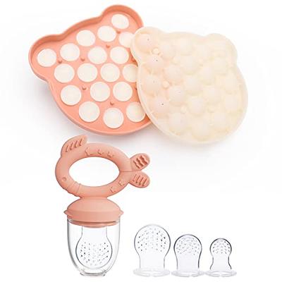 haakaa Silicone Nibble Tray - Breast Milk Teething Popsicle Mold Freezer  Tray- Fresh Food Feeder Storage Container for Homemade Baby Food