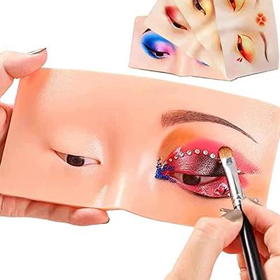 Makeup Practice Face Board Silicone Makeup Practice Board 3D Realistic Pad  for Makeup Artist and Professional Enthusiasts The Perfect Aid to  Practicing Makeup.(YELLOW)