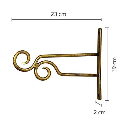 2pcs 5 inch Iron Wall Hooks for Hanging Lanterns Coats Mason Jar Sconces, Heavy-Duty Metal Hooks for Plant Hangers Lights and ArtworksVintage Home