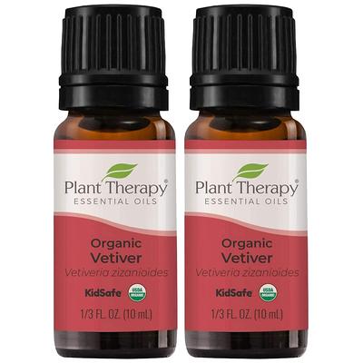 Plant Therapy Aromatherapy 10mL Essential Oil, 1/3oz, Organic Vetiver (2  Pack) - 1 x 1 x 2.69 inches - Yahoo Shopping