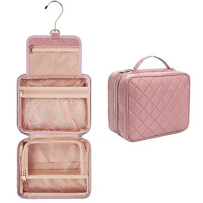 CUBETASTIC Travel Toiletry Bag, Makeup Bag for Women, Small Hanging Travel  Bag for Toiletries with 3 Compartment, Portable Cosmetic Organizer Case,  Water-resistant, Pink - Yahoo Shopping