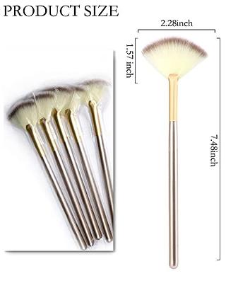 4pcs/set Small Fan Shape Highlighter Brush Multicolor Portable