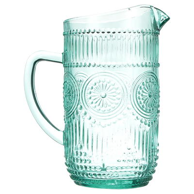 Imperial Cylindrical Pitcher With Lid Glass Water Bottle Fridge