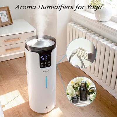 Humidifiers, 4L Cool Mist Ultrasonic Humidifier for Bedroom Home Large Room  Baby Room, Quiet Operation, LED Display with Humidistat, Waterless Auto