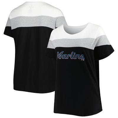 Miami Marlins Tiny Turnip Women's Mom T-Shirt - White