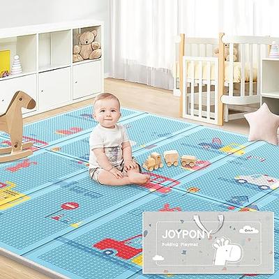 Baby Play Mat, 59x71 Foldable & Reversable Large Play Mat, 0.4 Thick Waterproof Foam Mat Uanlauo Color: Clouds