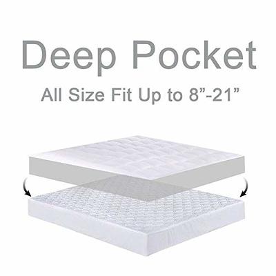 Serta ComfortSure Full Mattress Cover, Fitted Pillow Top Mattress Pad,  Super Soft and Breathable Quilted Cotton Protector with 18 Elastic Deep