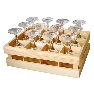 Mini Wine Glasses with Crate Set of 12 #27371