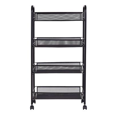 Style Selections 13.4-in D x 23-in W x 30.5-in H 3-Tier Steel Utility Shelving Unit