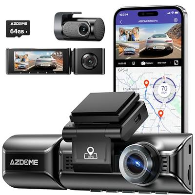 AZDOME 5G WiFi 3 Channel Dash Cam, Dash Camera Front and Rear 4K+1K Free