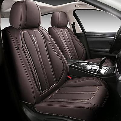  OASIS AUTO Car Seat Covers Premium Waterproof Faux Leather  Cushion Universal Accessories Fit SUV Truck Sedan Automotive Vehicle Auto  Interior Protector Front Pair (OS-001 Black) : Automotive