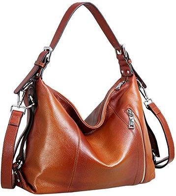Heshe Womens Leather Handbags Shoulder Tote Bag Top Handle Bags Satchel Designe