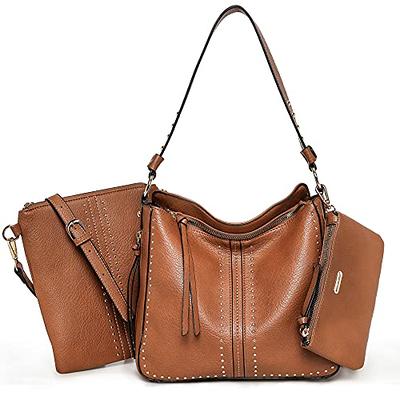 Brown Leather Large crossbody pocket