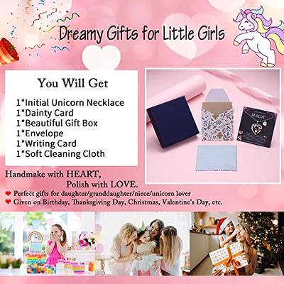 STORUP Unicorn Gifts for Girls Age 6-8, Unicorn Necklace for Girls