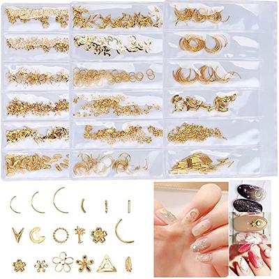 Small Typography Nail Art Sticker / Holographic Gold – Daily Charme