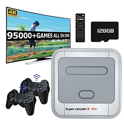 Kinhank Super Console X Pro,117,000+ Classic Games Retro Video Game  Console,Gaming Systems for 4K TV HD/AV Output,Dual Wireless 2.4G  Controllers,Up to 5 Players,Gift for Men(256G) - Yahoo Shopping