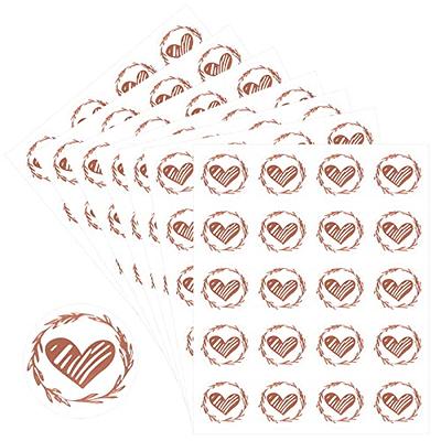 Lind Kitchen 20PCS/Sheet Rose Gold Heart Stickers Heart Envelope Seals  Round Sealing Sticker for Wedding Invitation Card Envelope Valentine's Day  Bridal Shower Favor - Yahoo Shopping