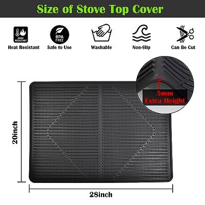 Electric Stove Cover Glass Top Stove Cover Protector Stove Top Covers For Electric  Stove Flat Top Natural Rubber Anti-Slip Coating Expands Usable Space  (27.9x20) - Yahoo Shopping