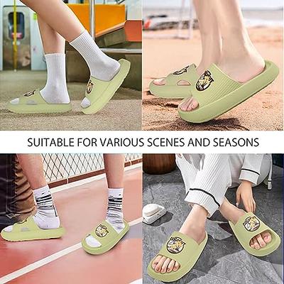 EQUICK Cloud Slides Pillow Slippers for Women and Men | Shower Slippers  Bathroom Sandals | Ultra Soft | Cushioned Thick Sole | Indoor & Outdoor