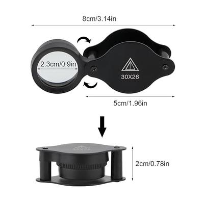 Mini Pocket Folding Jewelry Magnifier Magnifying Glass HD Eye Glass Loupe