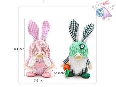 2 PCS Spring Lavender Gnomes Plush Scandinavian Tomte Elf Doll Flower