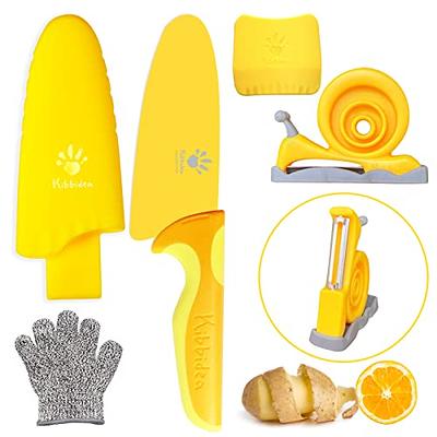 Kibbidea Children Knives 4-piece Kids Safe Knife Set for Real Cooking  Stainless Steel Toddler Kitchen