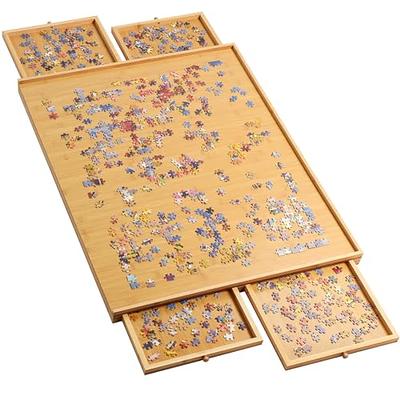  JoyBerri Jigsaw Puzzle Board - with Free Puzzle / 1000 Piece  Jigsaw Puzzle Table for Adults/Portable Wooden Puzzle Table Organizer and  Puzzle Board with Drawers/Puzzle Tray Gift for Puzzle Storage 