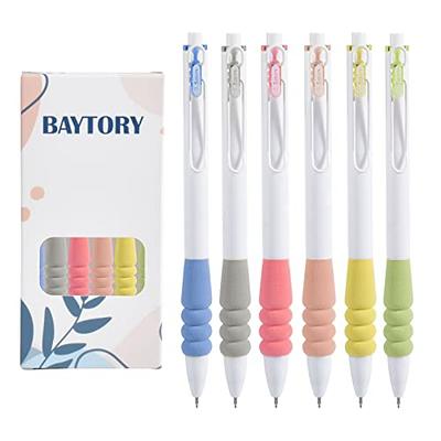 BAYTORY 6Pcs Colored Gel Pens, 6 Pastel Ink Colors, Retractable Quick Dry  Ink Pen Fine Point 0.5mm Smooth Writing for School Supplies Journaling  Notetaking Drawing Stationery - Yahoo Shopping