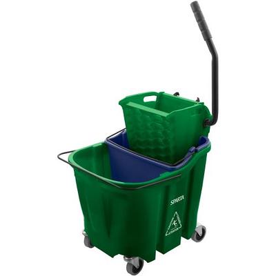 Commercial Mop Bucket 5.28 Gallon with Wringer - Side Press