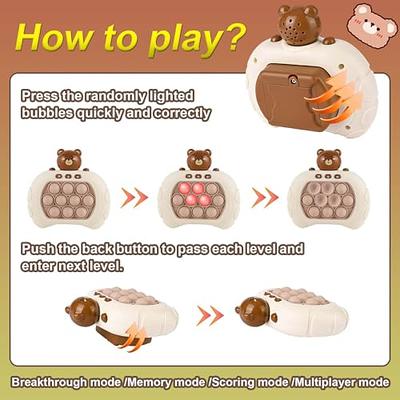  Pop Fidget Toy It Game, Pop Pro It, Push Bubble Stress Light-Up  Toys, Popits for Kids, Pattern-Popping Game, 4 Modes, 30 Levels,  Anti-Anxiety Autism Squeeze Sensory Toy for Children Adults 