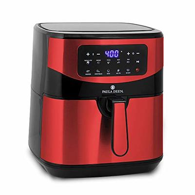 Paula Deen Stainless Steel 10 QT Digital Air Fryer (1700 Watts), LED  Display, 10 Preset Cooking Functions, Ceramic Non-Stick Coating, Auto  Shut-Off, 50 Recipes (Red Stainless) - Yahoo Shopping