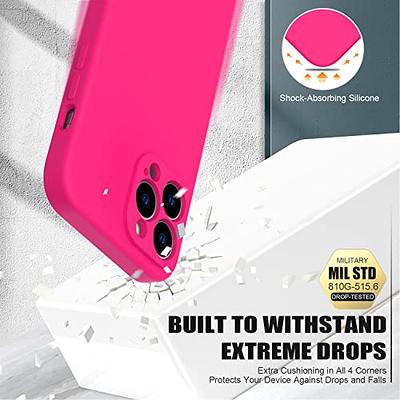 bicol Compatible with iPhone 15 Pro Max Case with Screen Protector,Enhanced  Camera Lens Protection,Soft Liquid Silicone Protective Cover,Slim Fit  Protective Phone Case 6.7 Hot Pink - Yahoo Shopping