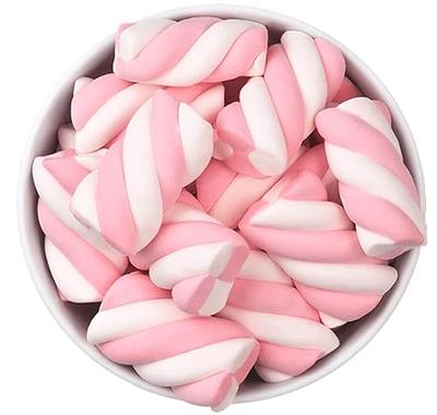 Pink & White Marshmallow Twists, 8.8 Oz. Bag, Bulk Marshmallows