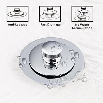 Artiwell Universal Lift and Turn Bath Drain Stopper and Cover, Bathtub  Drain Stopper, Replaces Lift and Turn, Tip-Toe and Trip Lever drains for Tub,  EZ Installation and Clearing (Chrome Plated) - Yahoo