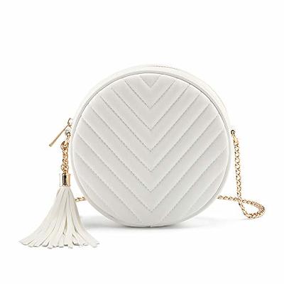 River Island Circle Embossed Pouch Bag in White | Lyst UK