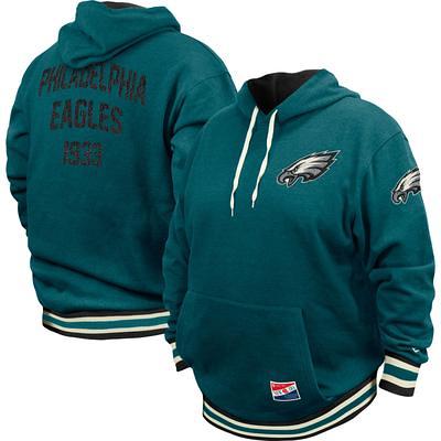 Philadelphia Eagles Big & Tall Team Logo Pullover Hoodie - Midnight  Green/Heathered Gray