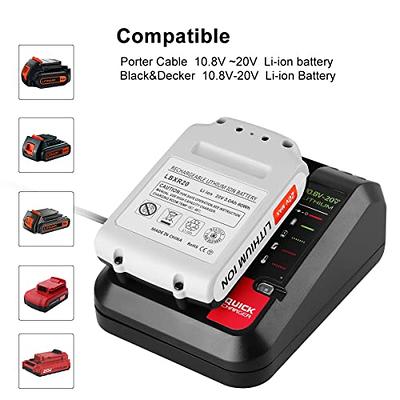 2.0Ah Lbxr20 Replacement Battery for Black and Decker 20V Lithium Battery Max Compatible with LB20 Lbx20 LST220 Lbxr20b-2 LB2X4020 Cordless Tool