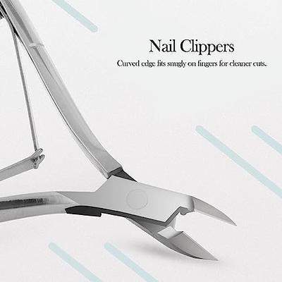 2 Slanted Edge Cuticle Clippers Nail Cuticle Trimmer Cutting