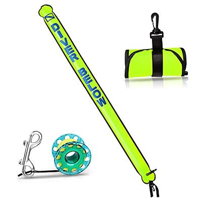 Surface Marker Buoy Set, 6ft Hi-Visibility Inflatable Closed Bottom Signal  Tube Safety Sausage with 100ft/30m ABS Finger Spool Reel and Snap Kit for Underwater  Scuba Diving (Hi-viz Fluorescent Yellow) - Yahoo Shopping