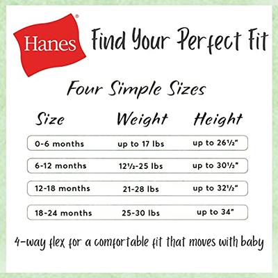 Hanes Baby Bodysuits, Ultimate Flexy Short Sleeve for Boys & Girls