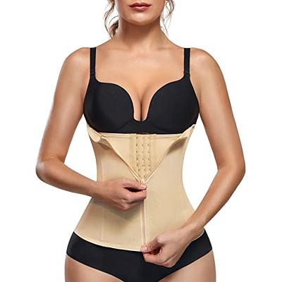 MERYOSZ Waist Cincher for Women Zipper Waist Trainer Shapewear Mesh Body Shaper  Corset Plus Size Trimmer for Tummy Control (Beige,XL) - Yahoo Shopping