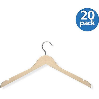 16-Pack Cherry Wood Clamp Pant Hangers | Honey-Can-Do