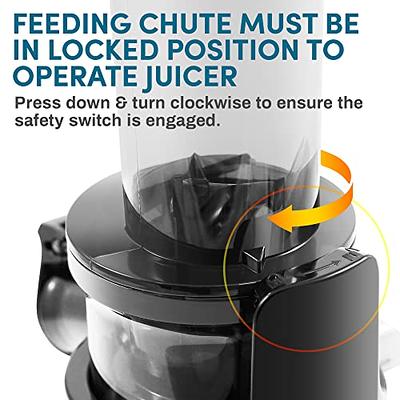 Elite Gourmet EJX600 Compact Small Space-Saving Masticating Slow Juicer,  Cold Press Juice Extractor, Nutrient and Vitamin Dense, BPA-Free Tritan,  Easy