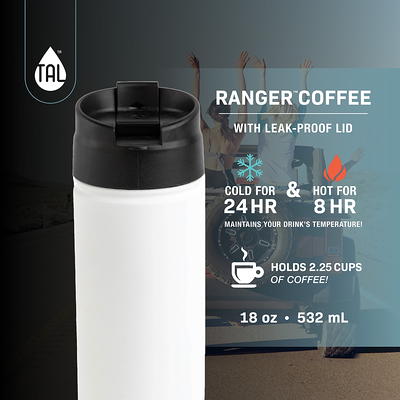 TAL Stainless Steel Ranger Coffee Travel Mug 18 oz, Black