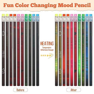  40 Pcs Color Changing Mood Pencil with Motivational Sayings  Inspirational Pencils 2b Changing Pencil Heat Assorted Thermochromic  Pencils with Eraser for Student (Motivational Style, Classic Color,) :  Office Products