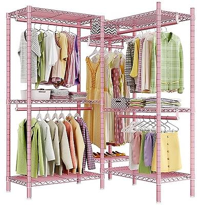 Sorbus Clothing Rack with Drawers - Clothes Stand Dresser - Wood Top, Steel  Frame, & Fabric Drawers - Tall Closet Storage Organizer - Stand Alone