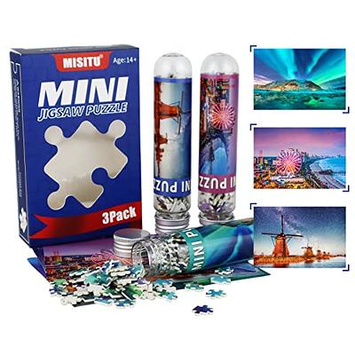 Mini Jigsaw Puzzles for Adults 150 Pieces(4 Packs) Small Jigsaw Puzzle  Challenging Micro Puzzle Difficult Tiny Puzzle Home Decor Entertainment  6x4in