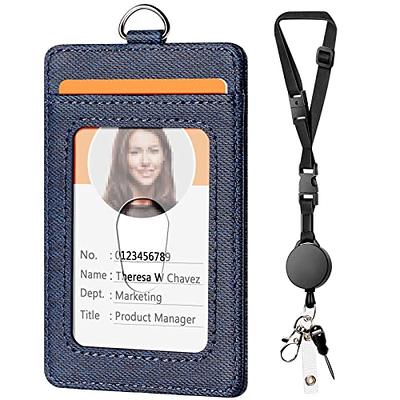 Ins Cute Smile Retractable Lanyard Card Holder Holder Student